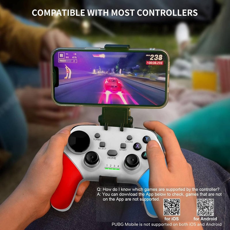 arVin Game Controller for iPhone/iOS/Android/PC/Steam Deck with Phone Holder, Turbo, Wireless Gamepad Joystick for iPhone 15/14/13/iPad/MacBook/Samsung Galaxy/Tablet, Call of Duty, Apex -Direct Play - Image 3